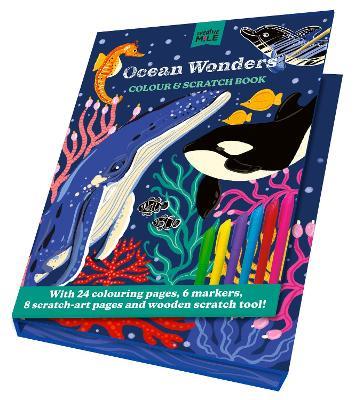 Ocean Wonders Colour and Scratch Book - Creative Mile - cover