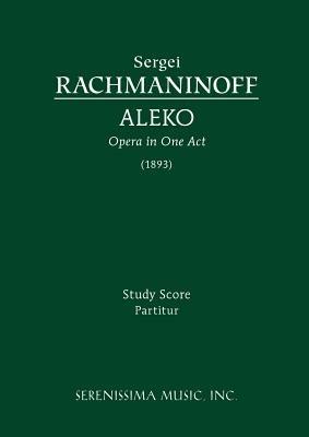 Aleko: Study score - Vladimir Nemirovich-Danchenko - cover