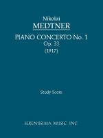 Piano Concerto No.1, Op.33: Study score - cover