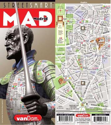 Streetsmart Madrid Map by Vandam: Laminated pocket size City Street Map to Madrid - Stephan Van Dam - cover