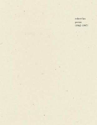 Poems (1962-1997) - Robert Lax - cover