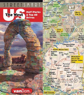 Streetsmart USA Western Interstate Road Map: National Parks and Top 40 Drives - cover