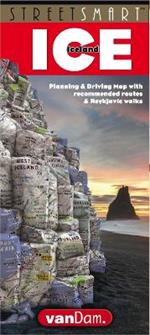 StreetSmart (R) Iceland Map by VanDam: laminated pocket-size, country planning and driving map