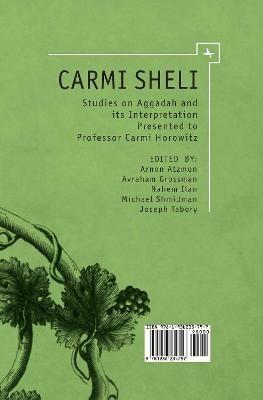 Carmi Sheli: Studies on Aggadah and its Interpretation Presented to Professor Carmi Horowitz - cover