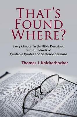 That's Found Where? - Thomas J Knickerbocker - cover