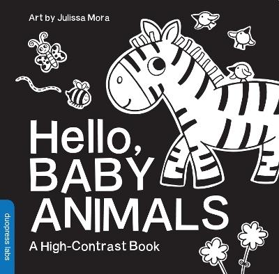 Hello, Baby Animals: A Durable High-Contrast Black-and-White Board Book for Newborns and Babies - duopress - cover