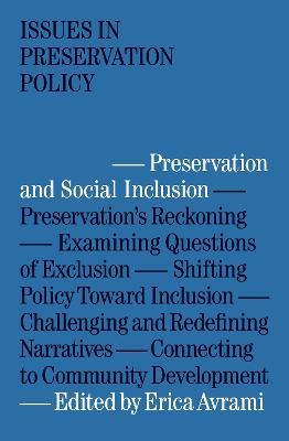 Preservation and Social Inclusion - Erica Avrami - cover