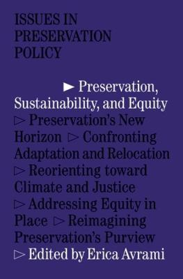 Preservation, Sustainability, and Equity - Erica Avrami - cover