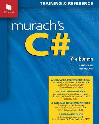 Murach's C# (7th Edition) - Joel Murach,Anne Boehm - cover