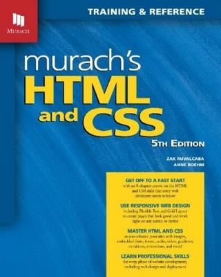 Murach's HTML and CSS (5th Edition) - Anne Boehm,Zak Ruvalcaba - cover