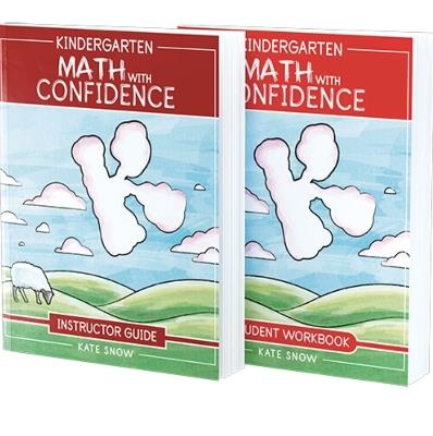 Kindergarten Math With Confidence Bundle: Instructor Guide & Student Workbook - Kate Snow - cover