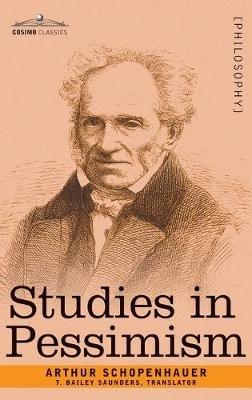 Studies in Pessimism - Arthur Schopenhauer - cover