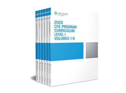 CFA Program Curriculum 2020 Level I Volumes 1-6 Box Set - CFA Institute - cover