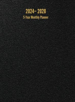 2024 - 2028 5-Year Monthly Planner: 60-Month Calendar (Black) - Large - I S Anderson - cover