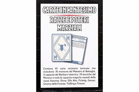 Dungeons & Dragons - 5a Edizione - Carte Incantesimo RAZZE e POTERI MARZIALI - GDR - ITA. Gioco da tavolo - 3