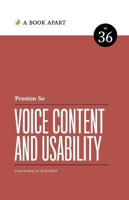 Voice Content and Usability - Preston So - cover