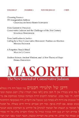 Masorti: The New Journal of Conservative Judaism - cover