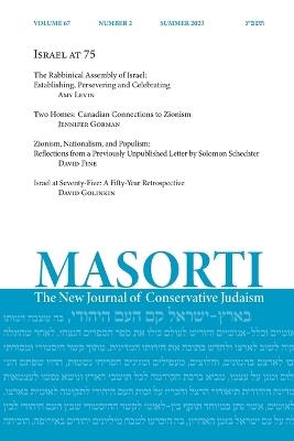Masorti: The New Journal of Conservative Judaism - cover