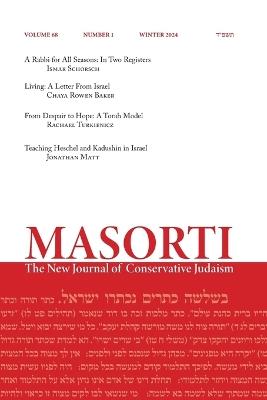 Masorti: The New Journal of Conservative Judaism - Winter 2024 - cover