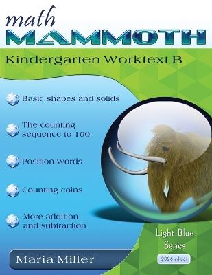 Math Mammoth Kindergarten Worktext B - Maria Miller - cover