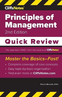 CliffsNotes Principles of Management: Quick Review - Ellen a Benowitz - cover