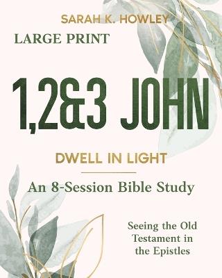 1,2&3 John: Dwell in Light (Large Print) - Sarah K Howley - cover