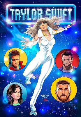 Female Force Taylor Swift Dazzler Homage Variant with Travis Kelce - Eric M Esquivel - cover