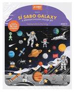 Sí Sabo Galaxy: A Bilingual Reusable Sticker Play Set: Learn Spanish-English Language Skills with 30+ Glow-in-the-Dark Stickers and 2 Fold-Out Play & Go Scenes