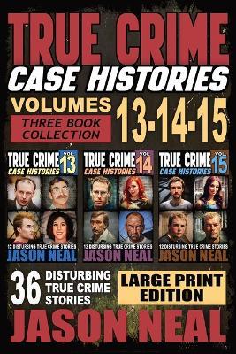 True Crime Case Histories - (Books 13, 14, & 15) LARGE PRINT EDITION: 12 Disturbing True Crime Stories of Murder and Mayhem - Jason Neal - cover