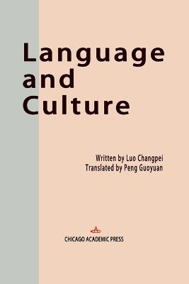 Language and Culture - Changpei Luo - cover