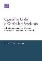 Operating Under a Continuing Resolution