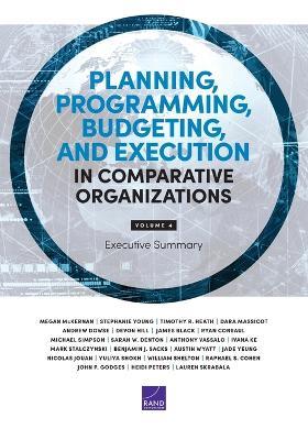 Planning, Programming, Budgeting, and Execution in Comparative Organizations: Executive Summary - Megan McKernan,Stephanie Young,Timothy R Heath - cover