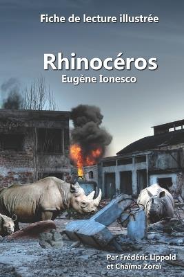 Fiche de lecture illustrée - Rhinocéros, d'Eugène Ionesco - Frédéric Lippold - cover