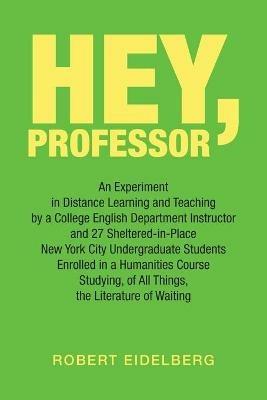 Hey, Professor: An Experiment in Distance Learning and Teaching by a College English Department Instructor and 27 Sheltered-In-Place New York City Undergraduate Students Enrolled in a Humanities Course Studying, of All Things, the Literature of Waiting - Robert Eidelberg - cover
