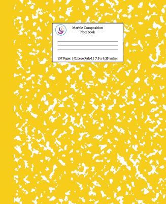 Marble Composition Notebook College Ruled: Yellow Marble Notebooks, School Supplies, Notebooks for School - Young Dreamers Press - cover