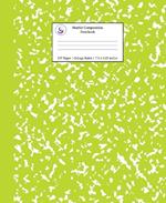 Marble Composition Notebook College Ruled: Green Marble Notebooks, School Supplies, Notebooks for School