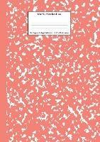 Marble Notebook A4: Coral Pink Marble College Ruled Journal - Young Dreamers Press - cover