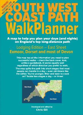 South West Coast Path WalkPlanner - Lodging Edition - East Sheet - cover