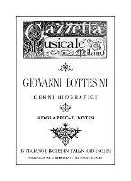 Giovanni Bottesini Cenni Biografici/Biographical Notes