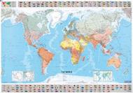 Il mondo 1:28.500.000. Carta plastificata