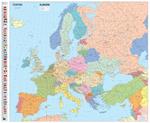Europe Political - Michelin rolled & tubed wall map Encapsulated: Wall Map