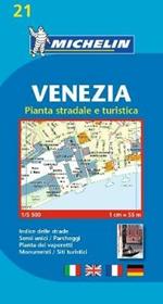 Venezia. Pianta stradale e turistica. 1:5.500. Ediz. multilingue