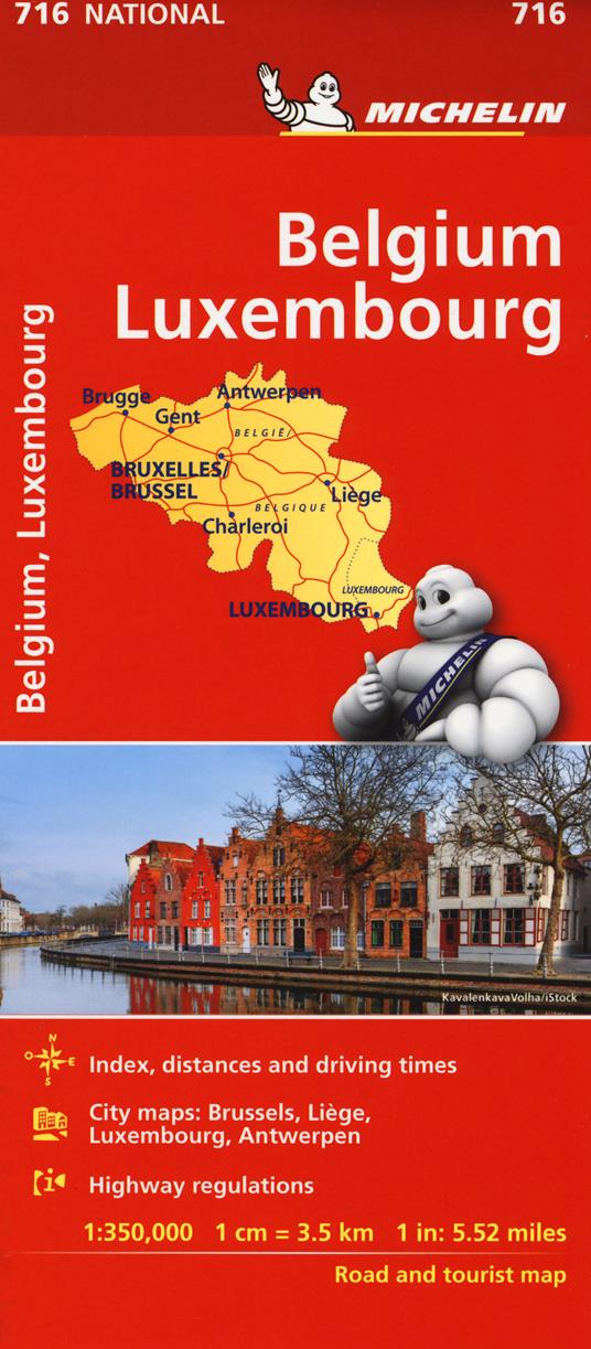 Belgio, Lussemburgo 1:350.000 - copertina