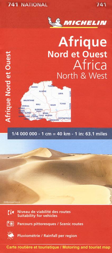 Africa nord ovest 1:4.000.000 - copertina
