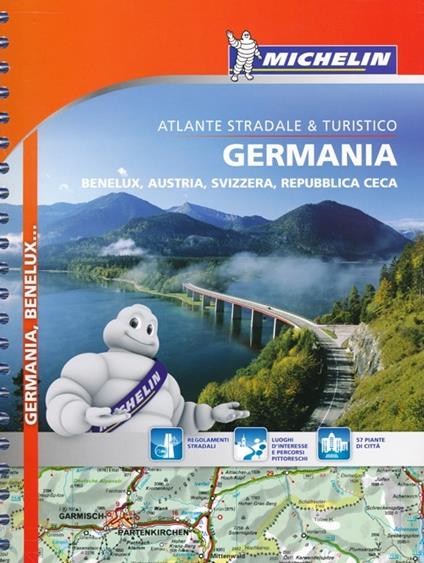 Germania, Benelux, Austria, Svizzera, Repubblica Ceca. Atlante stradale & turistico - copertina
