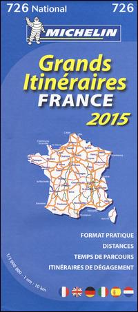 France. Grands itinéraires-France route planning. 2015 1:1.000.000 - copertina