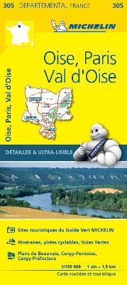 Oise, Paris, Val-d'Oise - Michelin Local Map 305: Map - Michelin - cover