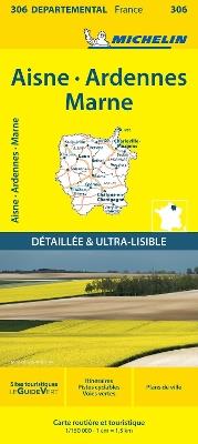 Aisne Ardennes Marne - Michelin Local Map 306: Map - Michelin - cover