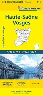 Haute-Saone  Vosges - Michelin Local Map 314: Map