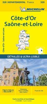 Cote-d'Or  Saone-et-Loire - Michelin Local Map 320: Map